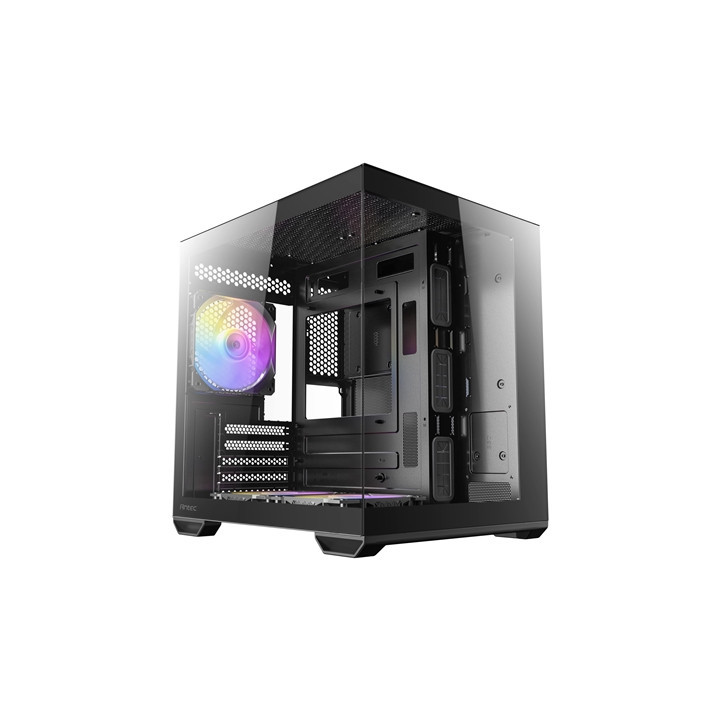 Antec CX60M ARGB Mini Tower Gaming Case  1 x USB Type-C / 2 x USB 3.0  Tempered Glass Front and Side Window Panel  Water Cooling
