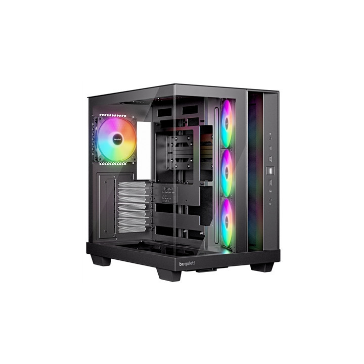be quiet! BGW85 Light Base 500 LX Mid Tower Gaming Case  1 x USB Type-C / 2 x USB 3.2  Tempered Glass Front and Side Window Pane