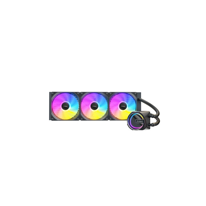 Antec Skeleton 360ARGB Liquid CPU Cooler  Universal Socket  Black  360mm Radiator  PWM up tp 2000 RPMCooling Fans  Addressable R