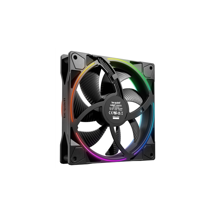 be quiet! Light Wings 140mm PWM Reverse  ARGB Lighting  Ultra-Quiet Operation Max 25.5dB(A)  High Airflow  60 000 Hours