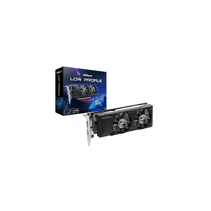 ASRock Intel Arc A310 Low Profile 4GB GDDR6 Graphics Card  2000 MHz Base Clock  Dual Fan  1x DisplayPorts / 1x HDMI Port