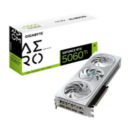 Gigabyte NVIDIA GeForce RTX 5060 Ti AERO OC 8GB GDDR7 Graphics Card  4608 CUDA Cores  2647 MHz Core Clock  Triple Fan  3x Displa