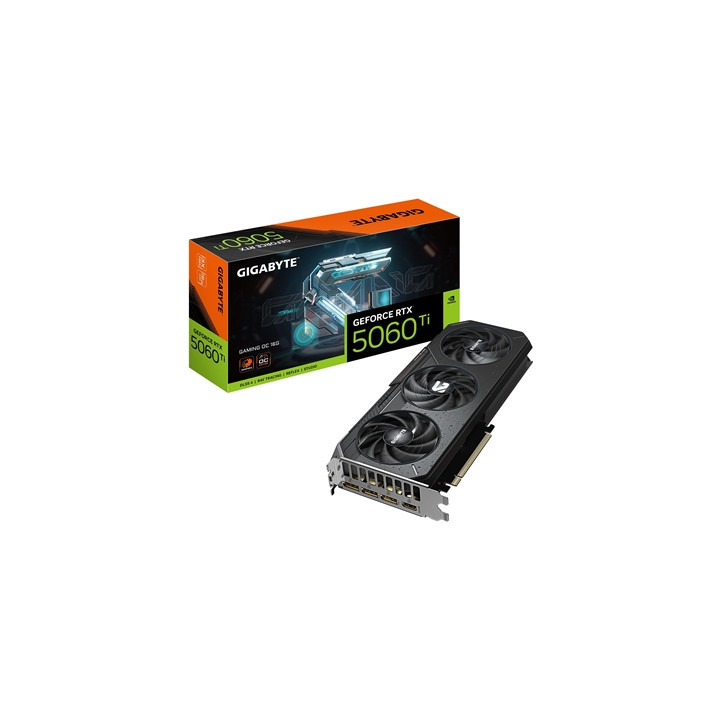 Gigabyte NVIDIA GeForce RTX 5060 Ti GAMING OC 16GB GDDR7 Graphics Card  4608 CUDA Cores  2647 MHz Core Clock  Triple Fan  RGB  3