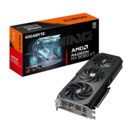 Gigabyte AMD Radeon RX 9060 XT GAMING OC 8GB GDDR6 Graphics Card  2048 Streams  3320 MHz Boost Clock  Triple Fan  RGB  2x Displa