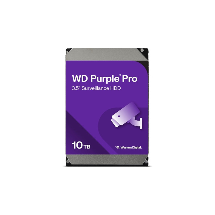 WD WD102PURP Purple Pro 10TB SATA Smart Video  Hard Drive  7200RPM  Transfer Rate up to 272MB/s  512MB Cache