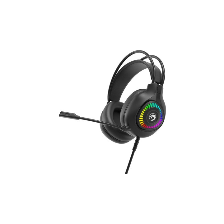 Marvo H8325 Akari 40 USB 2.0 Wired Gaming RGB Headset (Black)