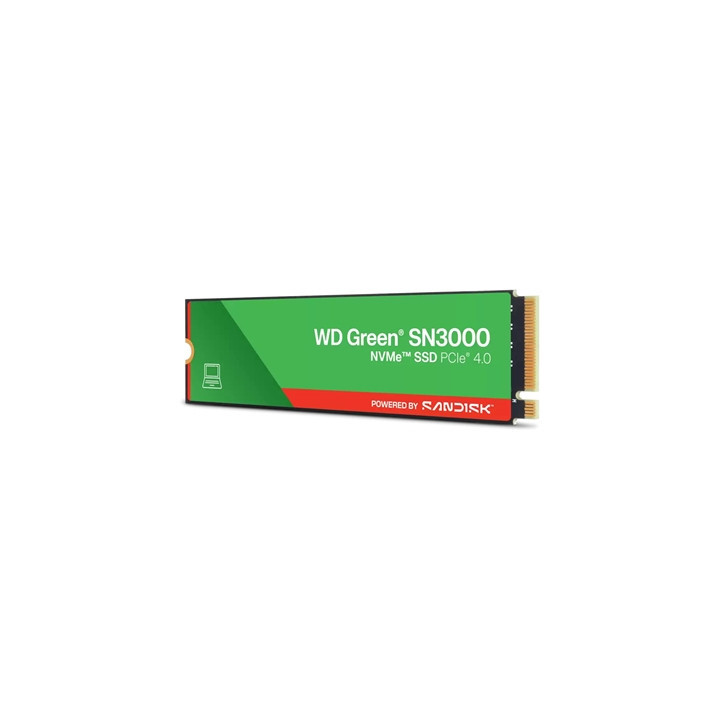 WD Green SN3000 (WDS200T4G0E-00CPS0) 2TB NVMe SSD  M.2 Interface  PCIe Gen4  2280  Read 5000MB/s  Write 4200MB/s  3 Year  Limite