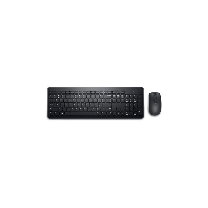 Dell KM3322W-R Wireless Keyboard and Mouse Set for Windows  2.4GHz Wireless  QWERTY UK English Layout  Black