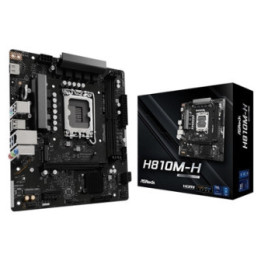 ASRock H810M-H Intel 1851 Socket Motherboard  Micro-ATX  2x DDR5 Slots  1x M.2 Socket  GbE LAN  1x HDMI Port