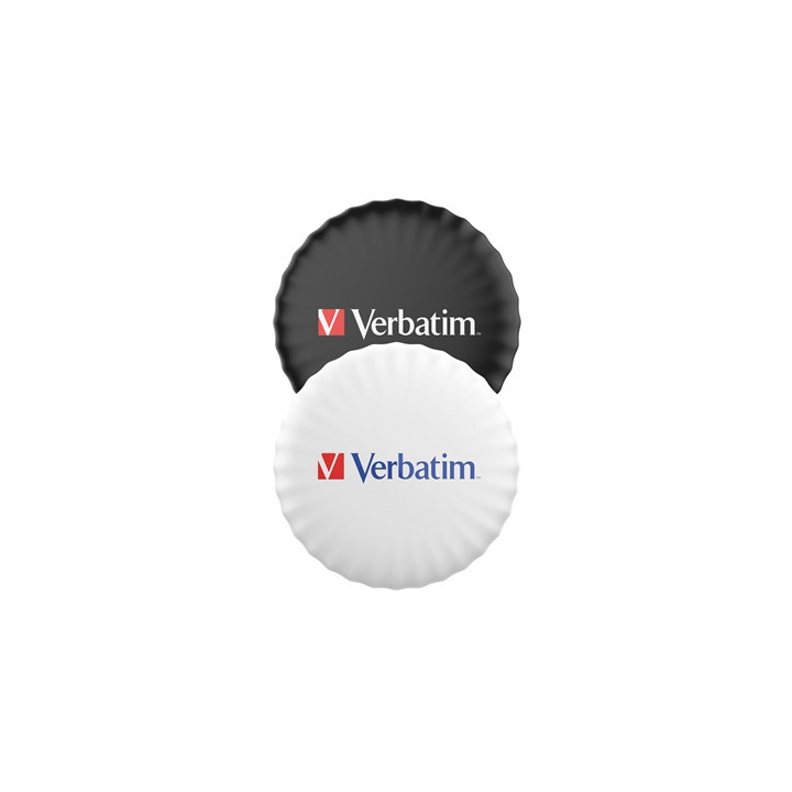 Verbatim MYFC-02BW My Finder Coin Bluetooth Item Finder 2 pack Black / White