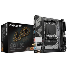 Gigabyte A620I AX (Rev. 1.0) AMD AM5 Socket Motherboard  Mini-ITX  2x DDR5 Slots  1x M.2 Socket  2.5GbE LAN  Wi-Fi 6E  1x Displa