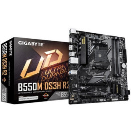 Gigabyte B550M DS3H R2 AMD AM4 Socket Motherboard  Micro-ATX  4x DDR4 Slots  2x M.2 Sockets  GbE LAN  1x DisplayPort / 1x HDMI P