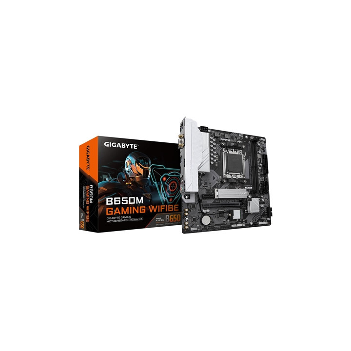 Gigabyte B650M GAMING WIFI6E (Rev. 1.2) AMD AM5 Socket Motherboard  Micro-ATX  2x DDR5 DIMM Slots  1x M.2 Socket  2.5GbE LAN  Wi