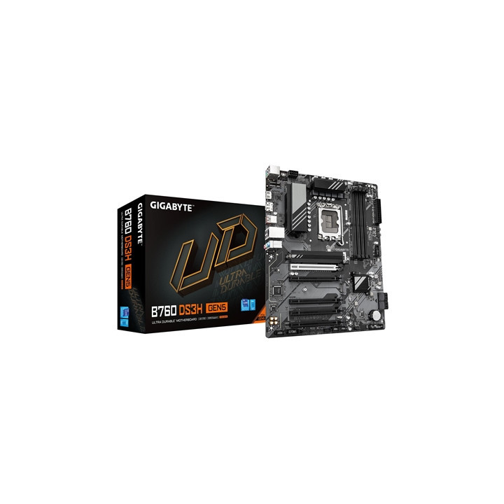 Gigabyte B760 DS3H GEN5 Intel 1700 Socket Motherboard  ATX  4x DDR5 Slots  2x M.2 Sockets  GbE LAN  1x DisplayPort / 1x HDMI Por