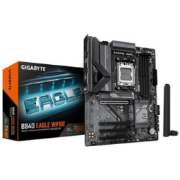 Gigabyte B840 EAGLE WIFI6E AMD AM5 Socket Motherboard  ATX  4x DDR5 Slots  3x M.2 Sockets  Fitted I/O Shield  2.5GbE LAN  Wi-Fi 