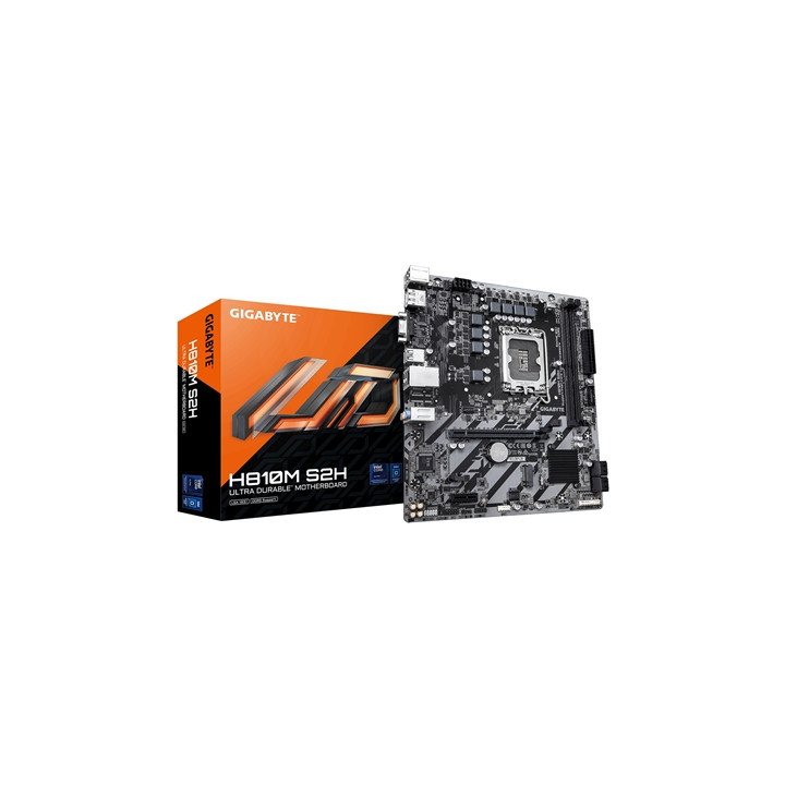 Gigabyte H810M S2H Intel 1851 Socket Motherboard  Micro-ATX  2x DDR5 Slots  1x M.2 Socket  GbE LAN  1x D-Sub / 1x DisplayPort / 