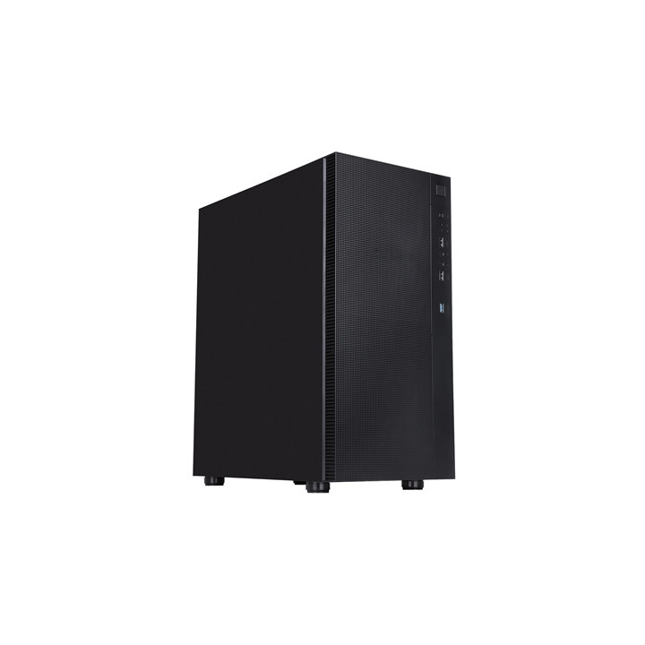 CIT Silent ES Black Mid-Tower Low Noise Computer Case with 2 x 120mm PWM Cooling Fans Included Sound Dampening Material