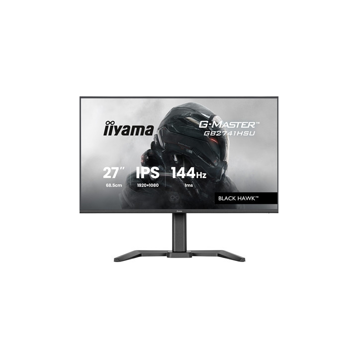 iiyama G-Master Black Hawk gaming monitor GB2741HSU-B1 27“ Black  Height Adjustable  IPS  Ultra Slim Bezel  Full HD  144Hz  1ms 