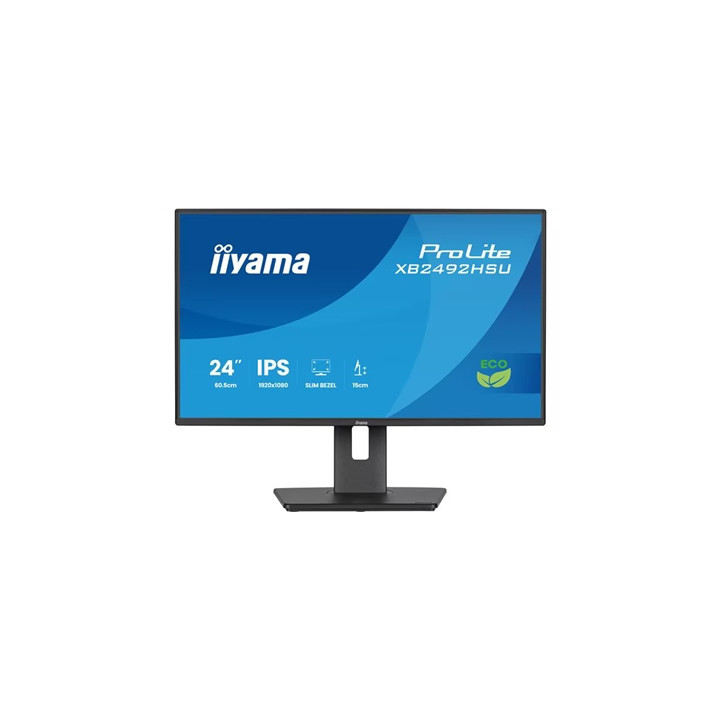Iiyama ProLite 24-Inch 120Hz Full HD IPS Height Adjustable Monitor with Slim Bezel  HDMI  DisplayPort & USB Hub