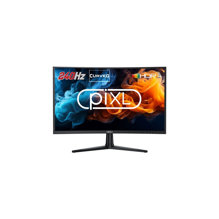 piXL PX27CC301B 27 Inch 240Hz HDR 10+ Full HD Curved Gaming Monitor with 1920 x 1080 Resolution  1ms Response Time  HDR 10+  Dis
