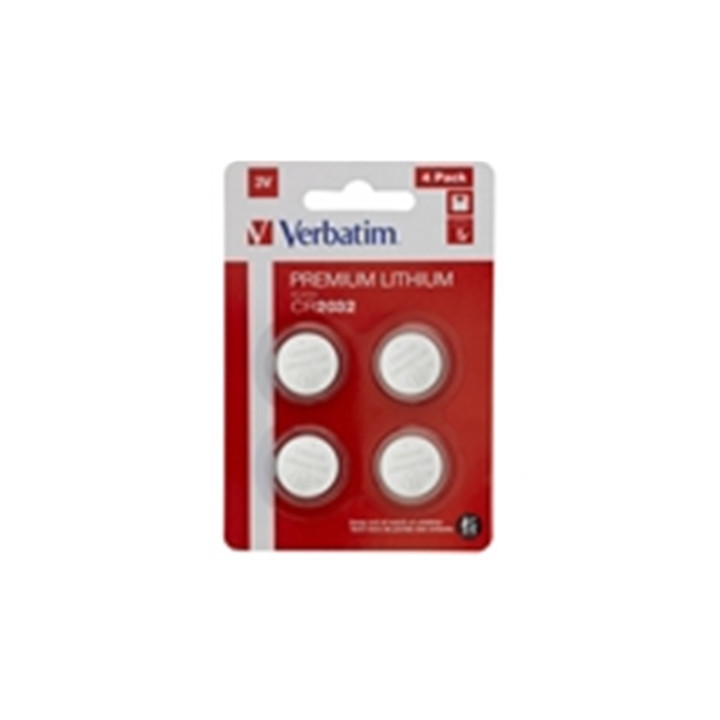 Verbatim CR2032 Battery Lithium 3V 4 Pack