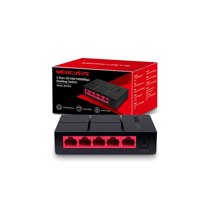 Mercusys MS105G 5 Port Gigabit Ethernet Network Switch