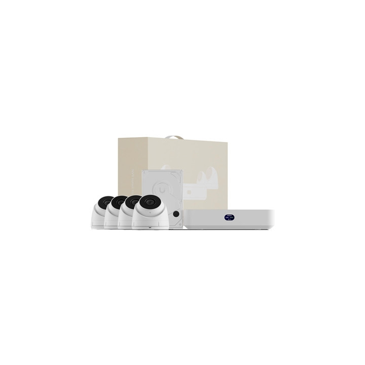 Ubiquiti UniFi Protect UNVR-KIT Compact NVR Kit with 1 x UniFi Protect NVR Instant  4 x G5 Turret Ultra cameras and 1 x 1TB HDD