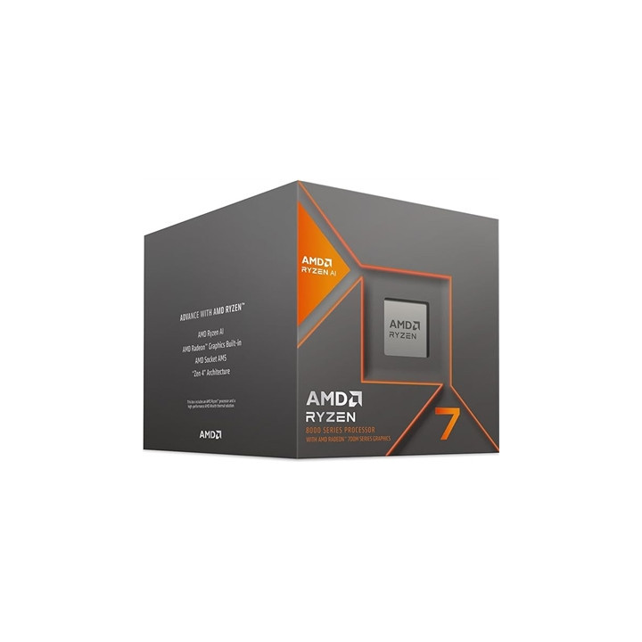 AMD Ryzen 7 8700G 8 Core AM5 Processor 4.2GHz up to 5.1GHz Boost  24MB Cache  65W   Radeon 780MGraphics