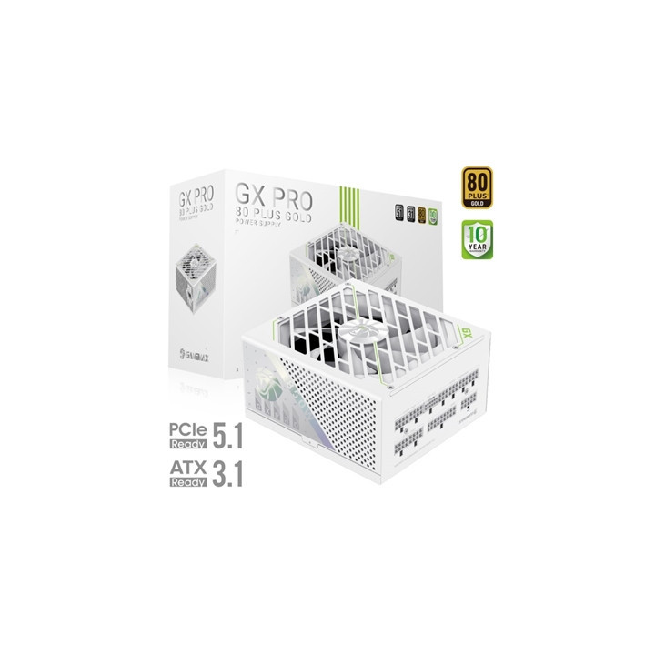 GAMEMAX GX-850 Pro Modular 80 Plus Gold ATX3.0 PCIe 5.0 PSU With 135mm FDB Fan  White
