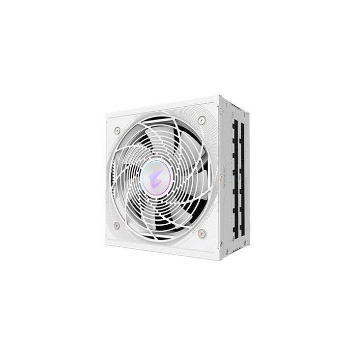 Gigabyte AORUS ELITE ICE 850W White PSU - Fully Modular  80 PLUS Platinum  ATX 3.1  PCIe 5.0 Ready  12VHPWR  Silent 120mm FDB Fa