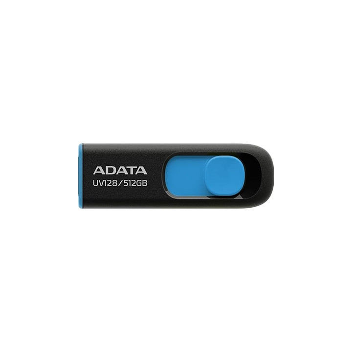 Adata UV128 512GB USB 3.2 Gen 1 Flash Drive  Black and Blue