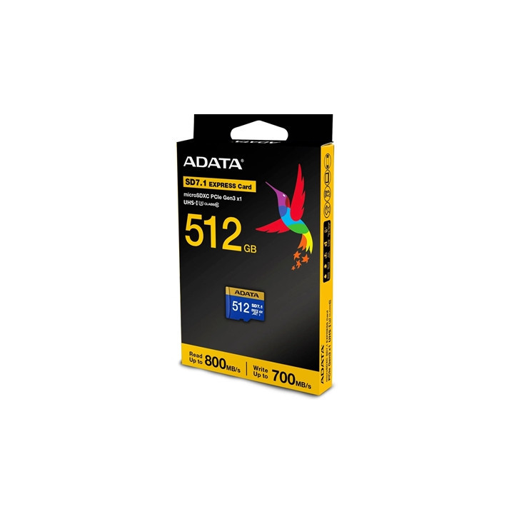 Adata Premier Extreme 512GB microSDXC SD7.1 Express Card  Nintendo Switch 2 Ready