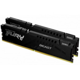 Kingston FURY Beast KF564C32BBEK2-32 32GB (2x 16GB) DIMM System Memory  6400MHz  DDR5  CL32  Black  Intel XMP  AMD EXPO