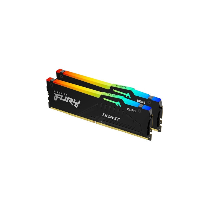 Kingston FURY Beast KF552C40BBAK2-32 32GB (2x 16GB) DIMM System Memory  5200MHz  DDR5  CL40  Black  RGB  Intel XMP