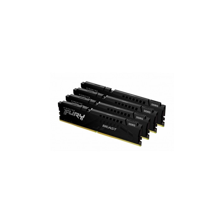 Kingston FURY Beast KF556C40BBK4-128 128GB (4x 32GB) DIMM System Memory  5600MHz  DDR5  CL40  Black  Intel XMP