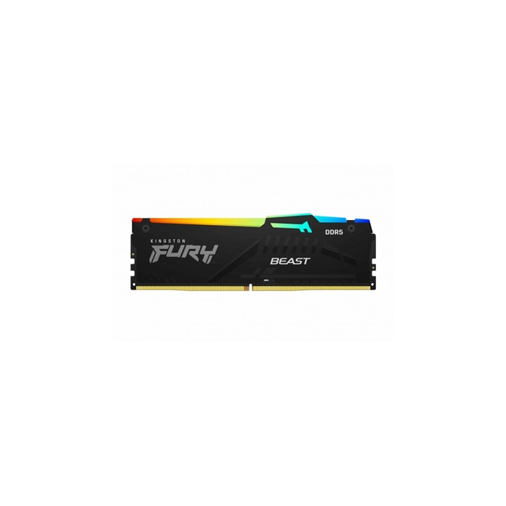 Kingston FURY Beast KF560C36BBEA-8 8GB (1x 8GB) DIMM System Memory  6000MHz  DDR5  CL36  Black  RGB  Intel XMP  AMD EXPO