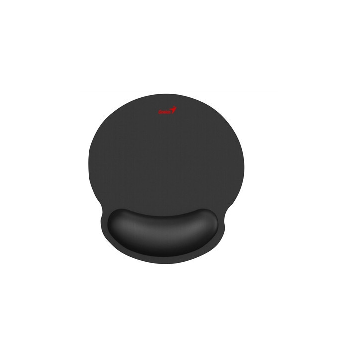 Genius G-WMP100 Ergonomic Mouse Pad with Wrist Rest for Support and Comfort with Anti-Slip Rubber Base  Black