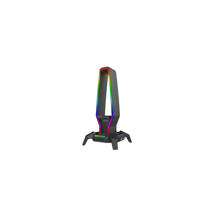 Marvo Scorpion HZ-10 Kobe 30 USB RGB Gaming Headset Stand and Hub (Black)