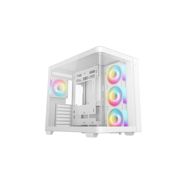 DeepCool CG530U 4F WH Case White  Mid- Tower  2x USB 3.0  Tempered Glass Side Window Panel  ITX/Micro ATX/ATX