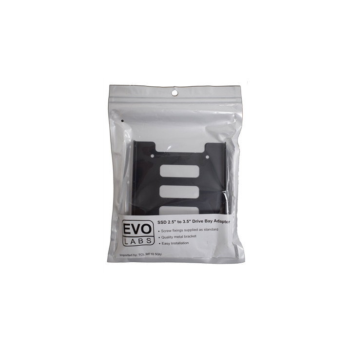 Evo Labs 2.5 INCH to 3.5 INCH Single Internal Drive Bay Adapter  Metal  for 2.5 INCH SSD/HDD
