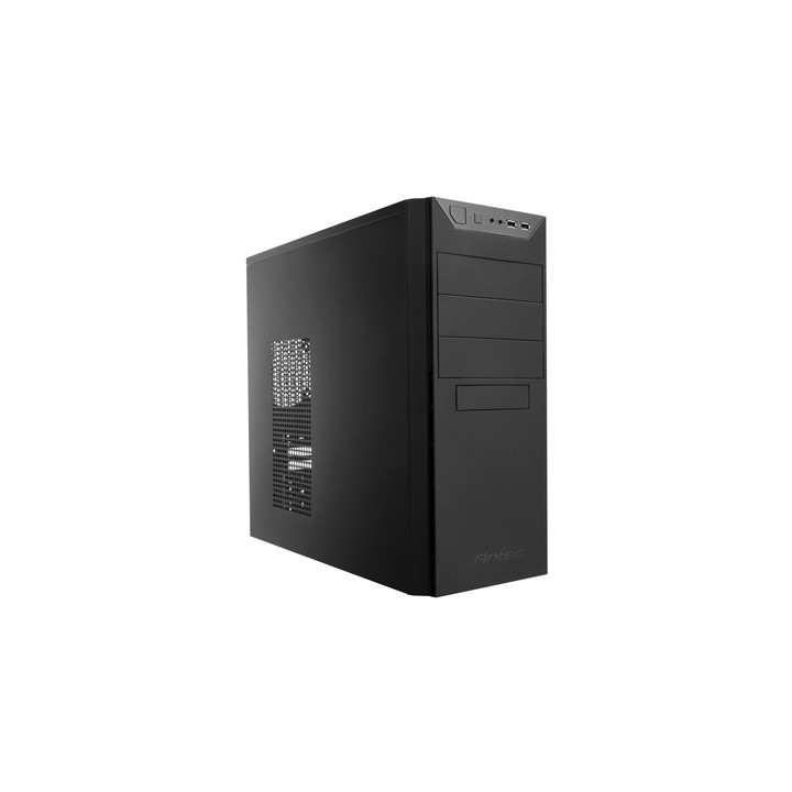 Antec VSK-4000B-U3/U2 Mid Tower Case  1 x USB 3.0 / 1 x USB 2.0  Galvanized Steel  Vented Side Panel  1 x Pre-Installed Fans  AT