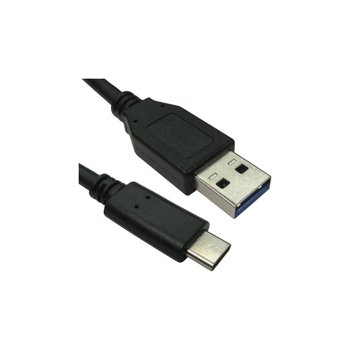 USB 3.1 Type C (M) to Type C (M) Cable 0.5m Black OEM Data Cable