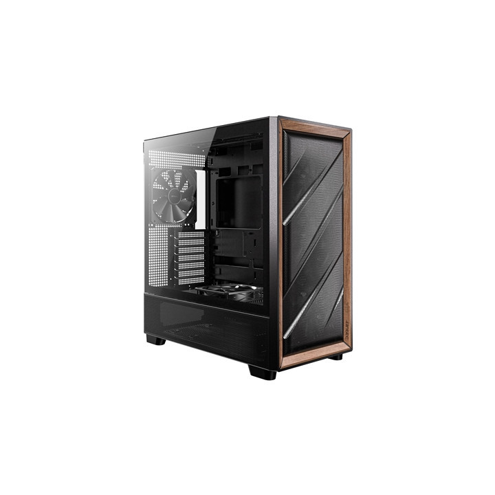 Antec FLUX Mid Tower Gaming Case  1 x USB Type-C / 2 x USB 3.0  Tempered Glass Side Window Panel  Multi-directional Vent Design 