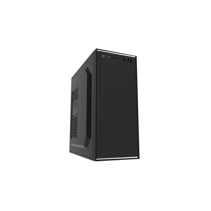 CiT Jet Stream Mid Tower 1 x USB 3.0 / 1 x USB 2.0 Black & Silver Case with 500W PSU