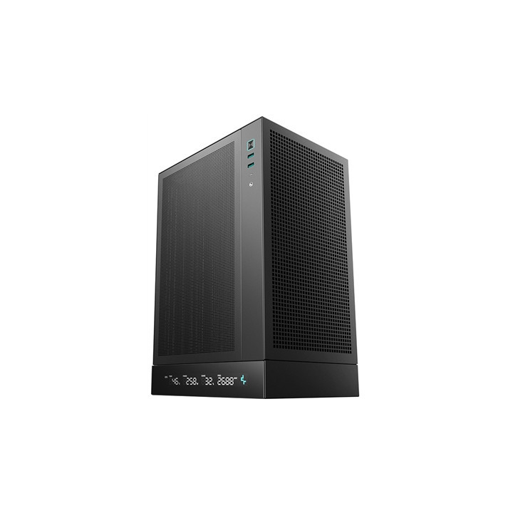 Deepcool CH170 Digital Mini-ITX Case - High Airflow  Supports Water Cooling  Ultra-Quiet Operation  Compact Design for Efficient