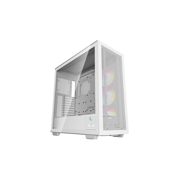 DeepCool Morpheus Case  Gaming  White  Full Tower  4 x USB 3.0 / 1 x USB Type-C  Tempered Glass Side Window Panel  1x 420mm ARGB