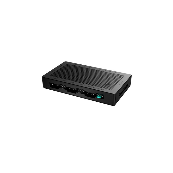 DeepCool SC790 2-in-1 Addressable RGB & PWM Fan Hub  6-Port  Connect up to 6 PWM ARGB 3-Pin Fans Simultaneously While Occupying 
