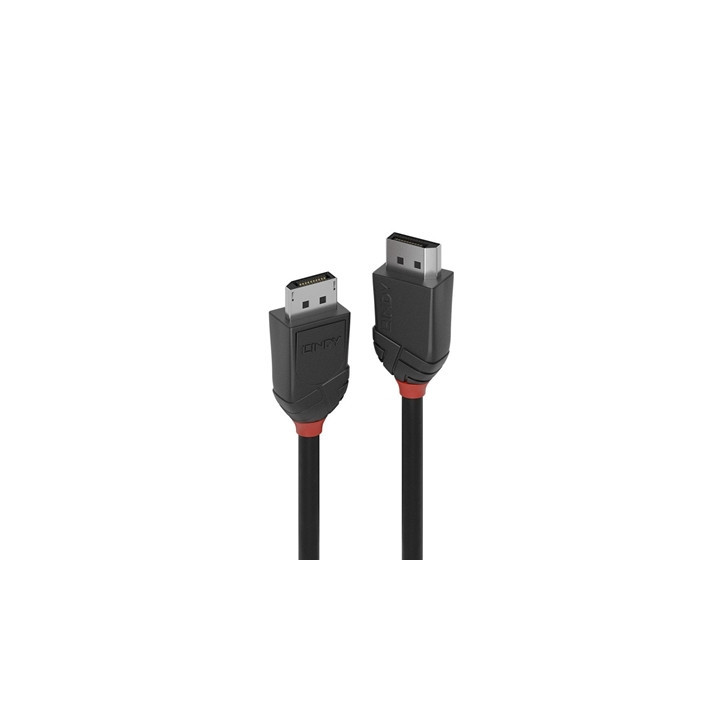 Lindy 36493 3m DisplayPort (M) 1.2 Black Line 4096x2160@60Hz Cable - Black