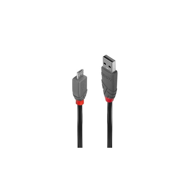 Lindy 36730 0.2m USB 2.0 Type A to Micro-B Cable  Anthra Line
