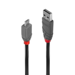 Lindy 36731 0.5m USB 2.0 Type A to Micro-B Cable  Anthra Line